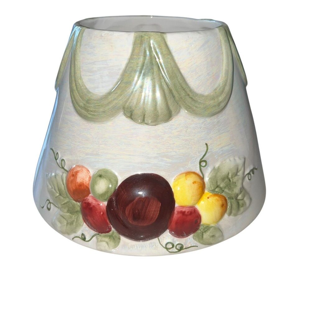Yankee Candle Exclusive Ceramic Sugar Plums Shade Topper South Deerfield Fruit